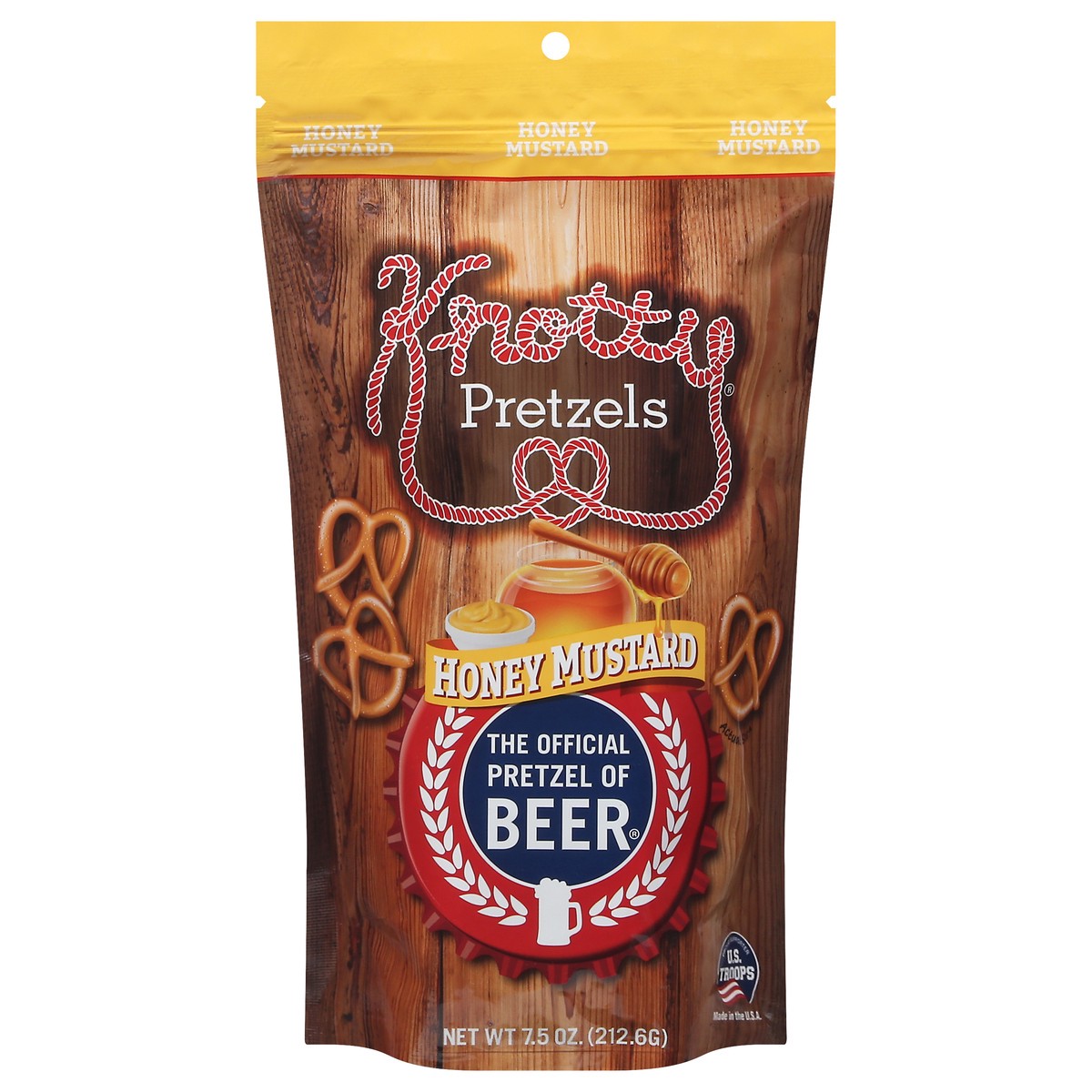 slide 1 of 14, Knotty Pretzels Honey Mustard Pretzels 7.5 oz, 7.5 oz