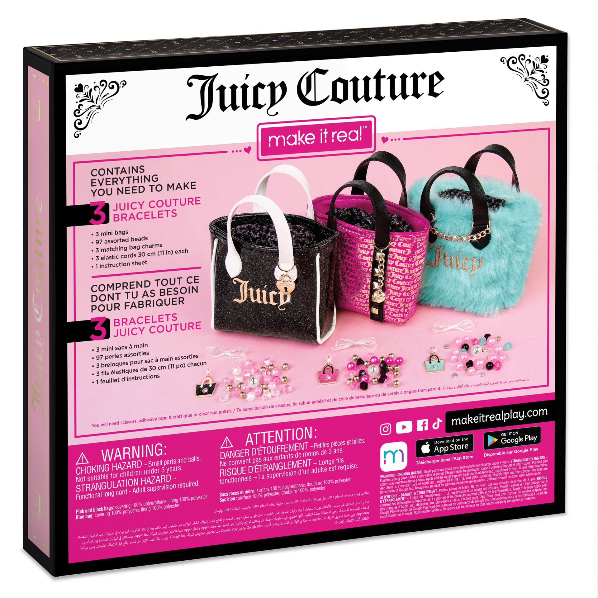 slide 4 of 6, Make It Real Juicy Couture Diy Collectible Bracelet Set, 11 in