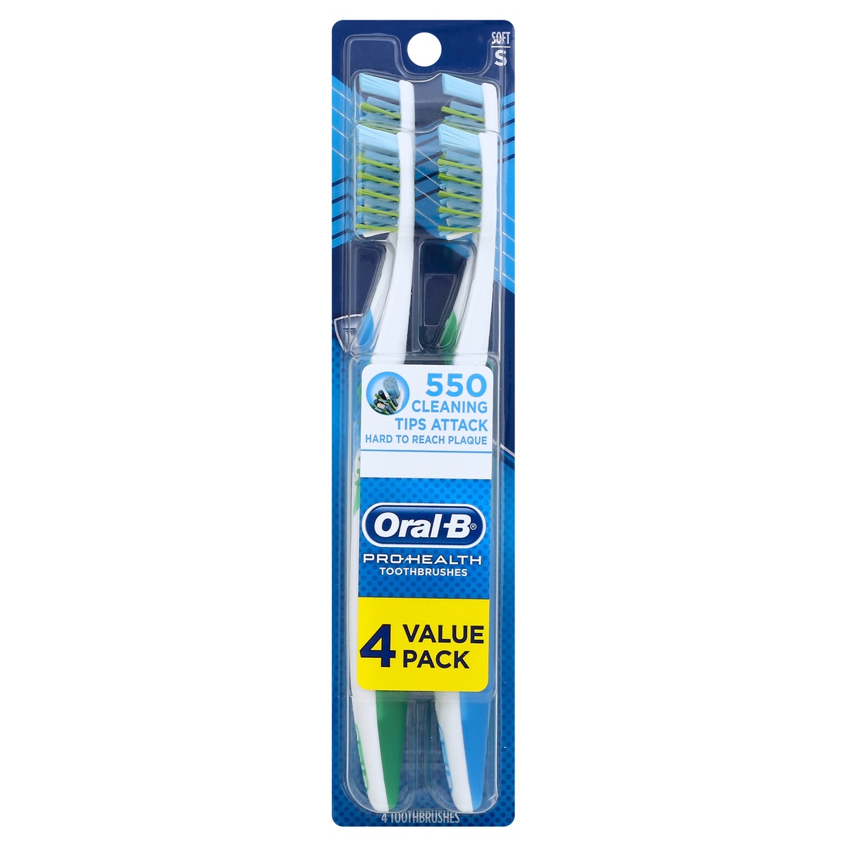 slide 1 of 1, Oral-B Toothbrushes 4 ea, 4 ct