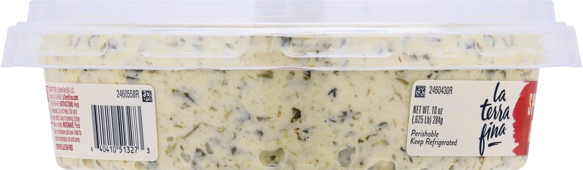 slide 7 of 9, La Terra Fina Spinach Artichoke & Parmesan Dip & Spread 10 oz, 10 oz