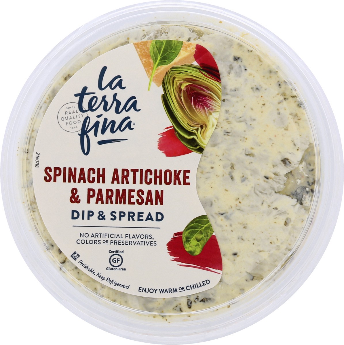 slide 9 of 9, La Terra Fina Spinach Artichoke & Parmesan Dip & Spread 10 oz, 10 oz