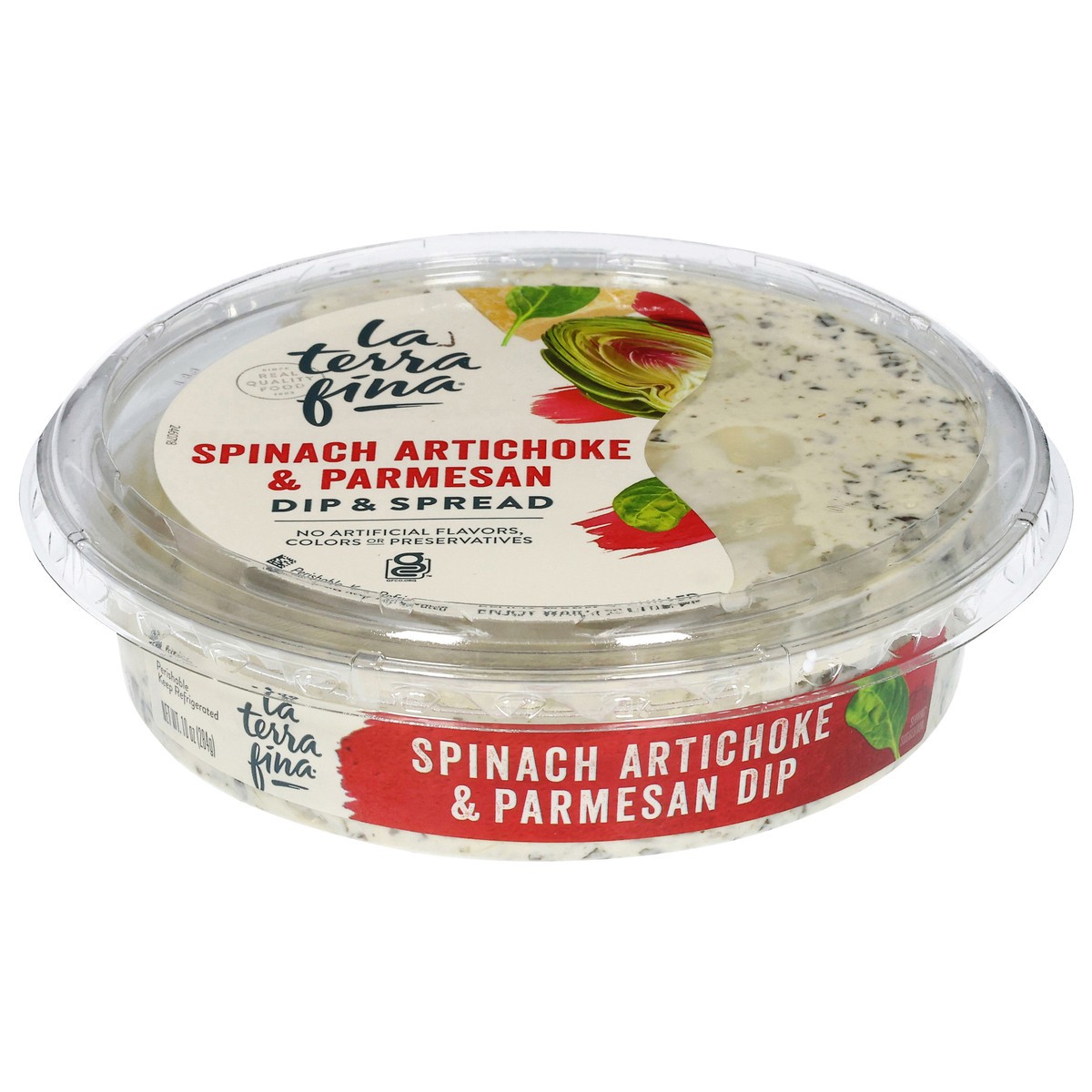 slide 1 of 9, La Terra Fina Spinach Artichoke & Parmesan Dip & Spread 10 oz, 10 oz
