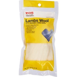 slide 1 of 1, CVS Health Lambs Wool Padding, 0.375 oz