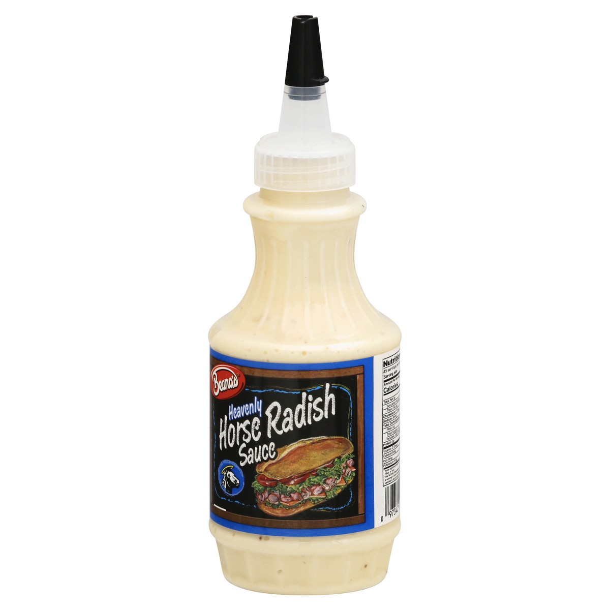 slide 2 of 12, Beano's® heavenly horse radish sauce, 8 fl oz / 8 oz