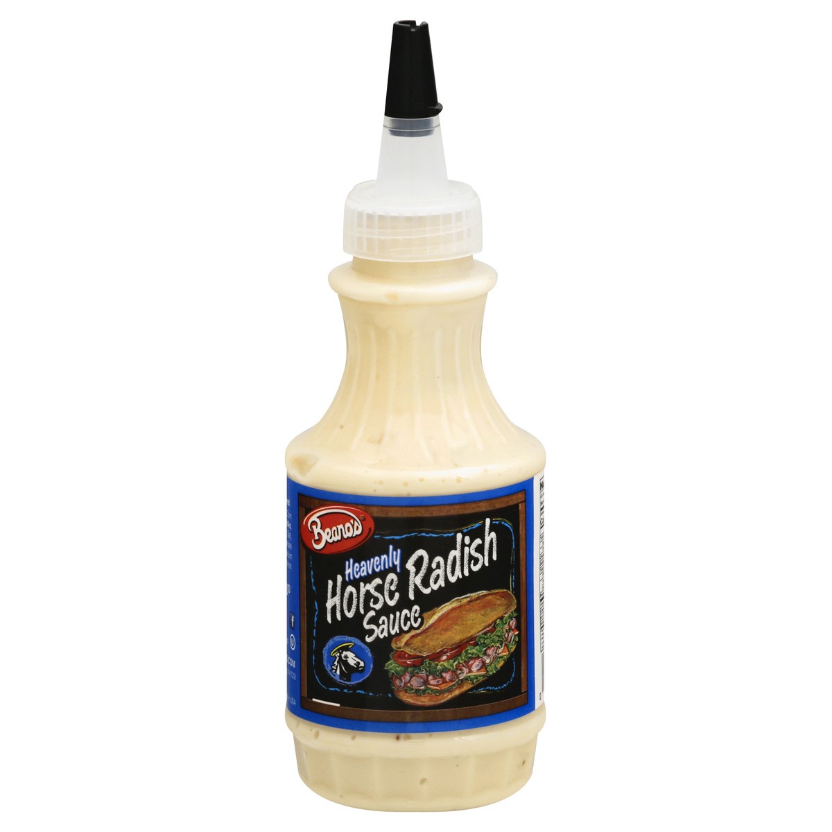 slide 3 of 12, Beano's® heavenly horse radish sauce, 8 fl oz / 8 oz