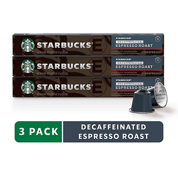 slide 1 of 7, Starbucks by Nespresso Decaf Espresso Capsules, 30 ct