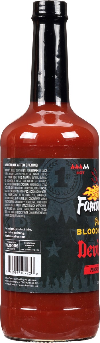 slide 3 of 14, Famous Dave's Devil's Spit Premium Hot Bloody Mary Mix 32 fl oz, 32 fl oz