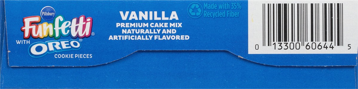 slide 8 of 9, Pillsbury Funfetti Premium Vanilla Cake Mix with Oreo Cookie Pieces 15.25 oz, 15.25 oz