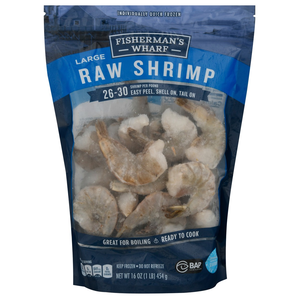 slide 11 of 13, Fisherman's Wharf Large Raw Shrimp 16 oz, 16 oz