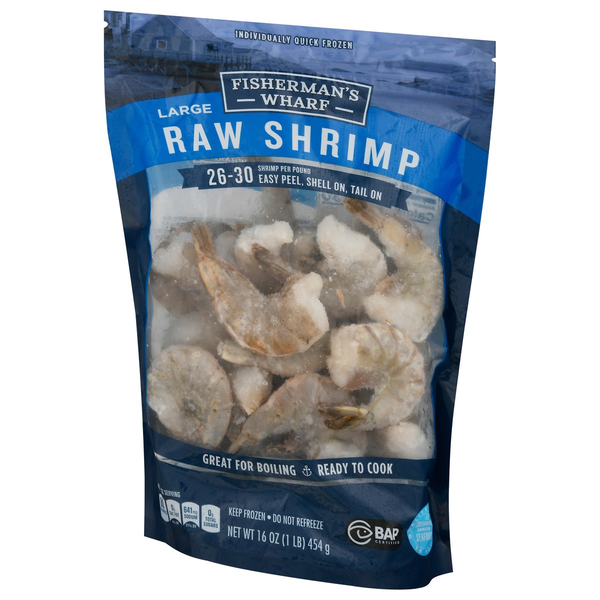 slide 5 of 13, Fisherman's Wharf Large Raw Shrimp 16 oz, 16 oz