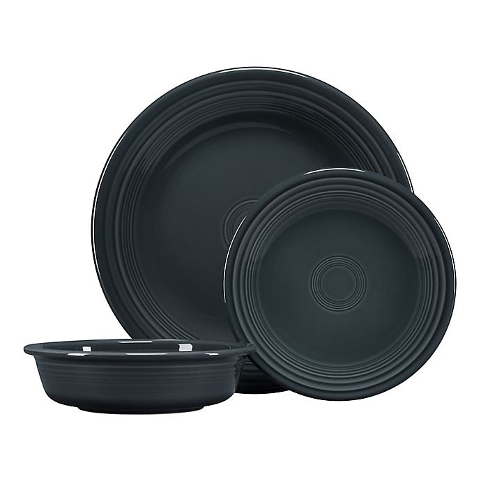 slide 1 of 1, Fiesta Classic Place Setting - Slate, 3 ct