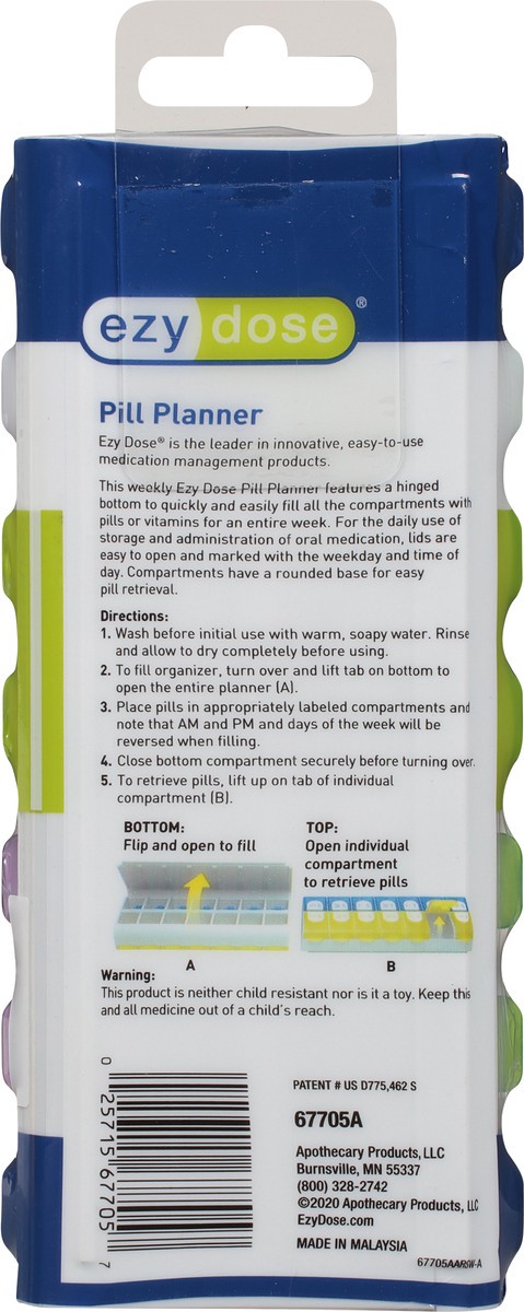 slide 9 of 12, Flents Ezy Dose Flents Ezy Doze Pill Organizer Weekly Am/Pm, 1 ct