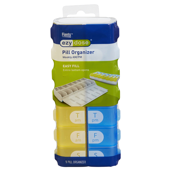 slide 1 of 3, Flents AM/PM Easy Fill Pill Organizer, 1 ct