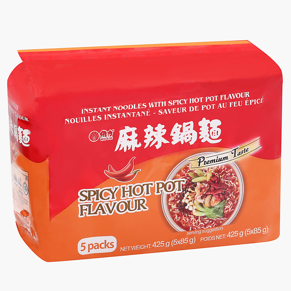 slide 5 of 14, Wei Lih Noodle Spicy Hot Pot - 14.99 Oz,
