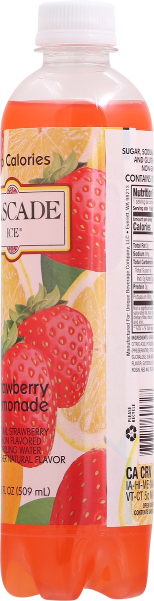 slide 5 of 9, Cascade Ice Strawberry Lemonade Sparkling Water 17.2 fl oz Bottle, 17.2 fl oz
