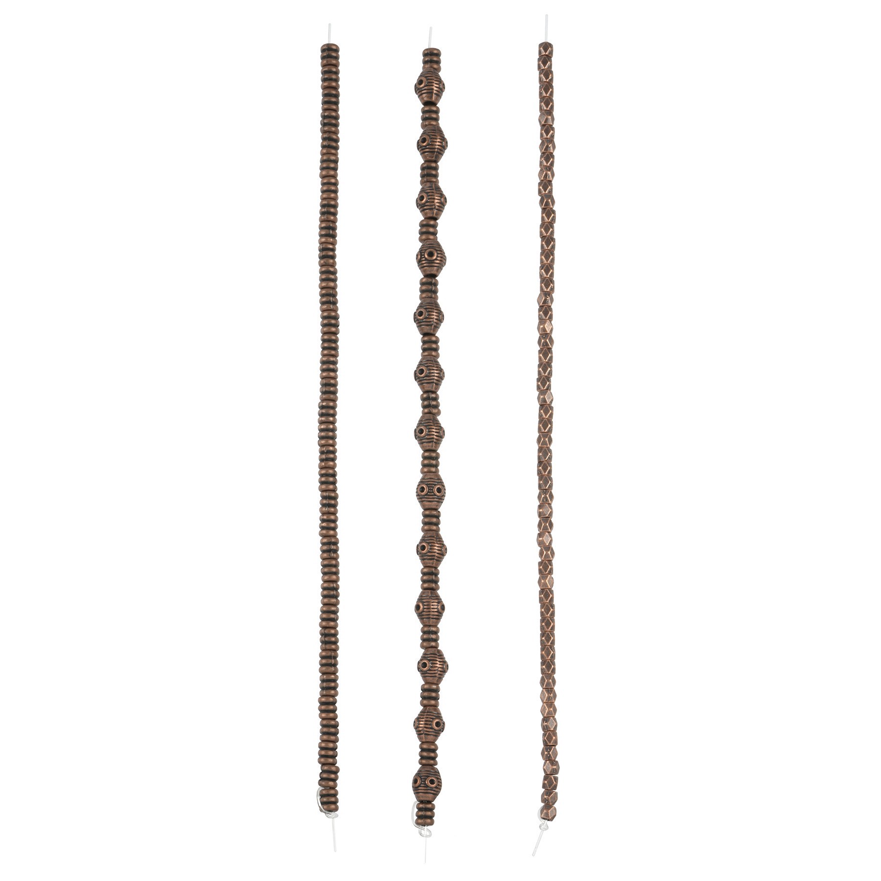 slide 2 of 3, Oxidized Copper Metal Mixed Beads By Bead Landing, 3mm-8mm