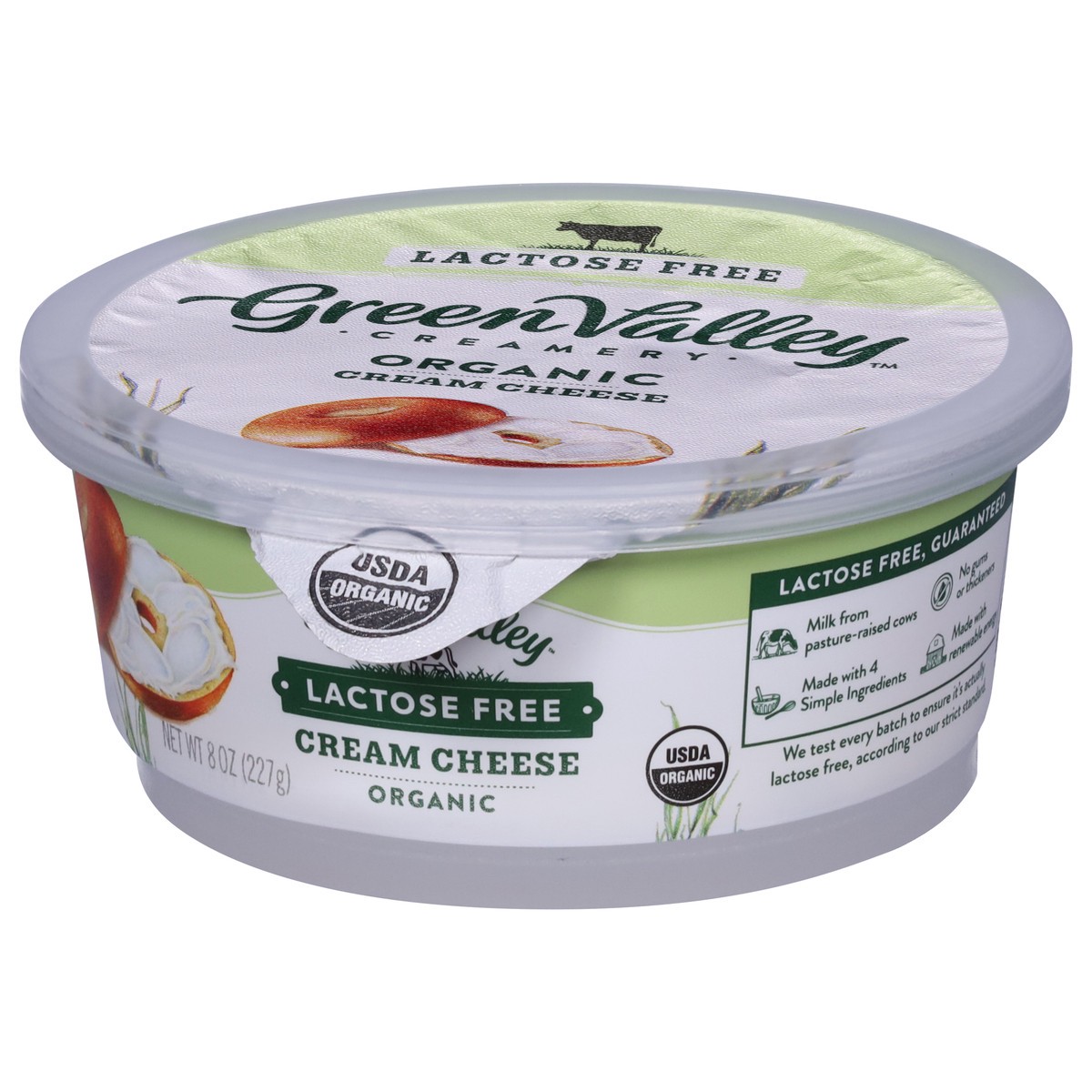 slide 4 of 9, Green Valley Creamery Lactose Free Organic Cream Cheese 8 oz, 8 oz