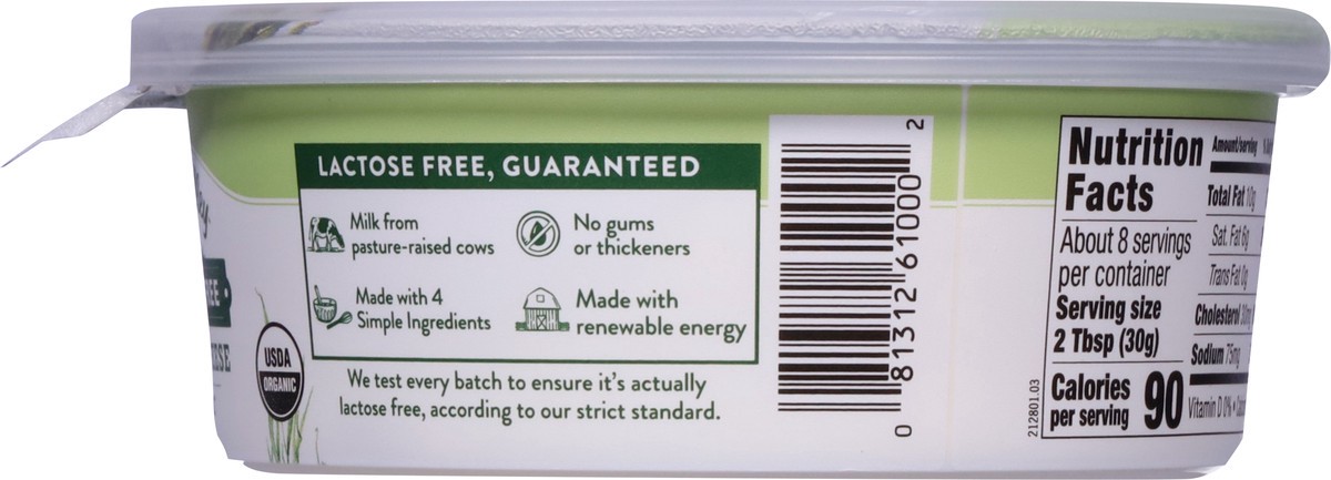 slide 7 of 9, Green Valley Creamery Lactose Free Organic Cream Cheese 8 oz, 8 oz