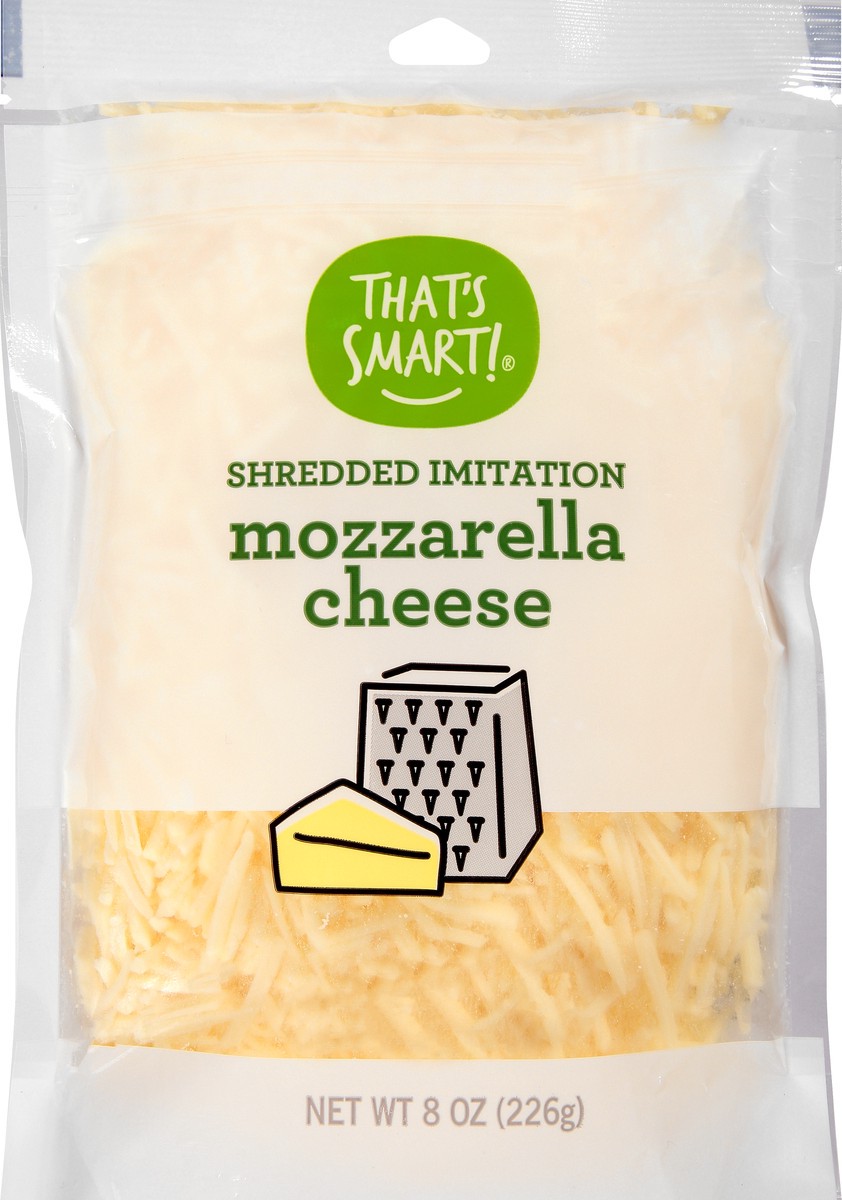 slide 6 of 9, That's Smart! Shredded Imitation Mozzarella Cheese 8 oz, 8 oz