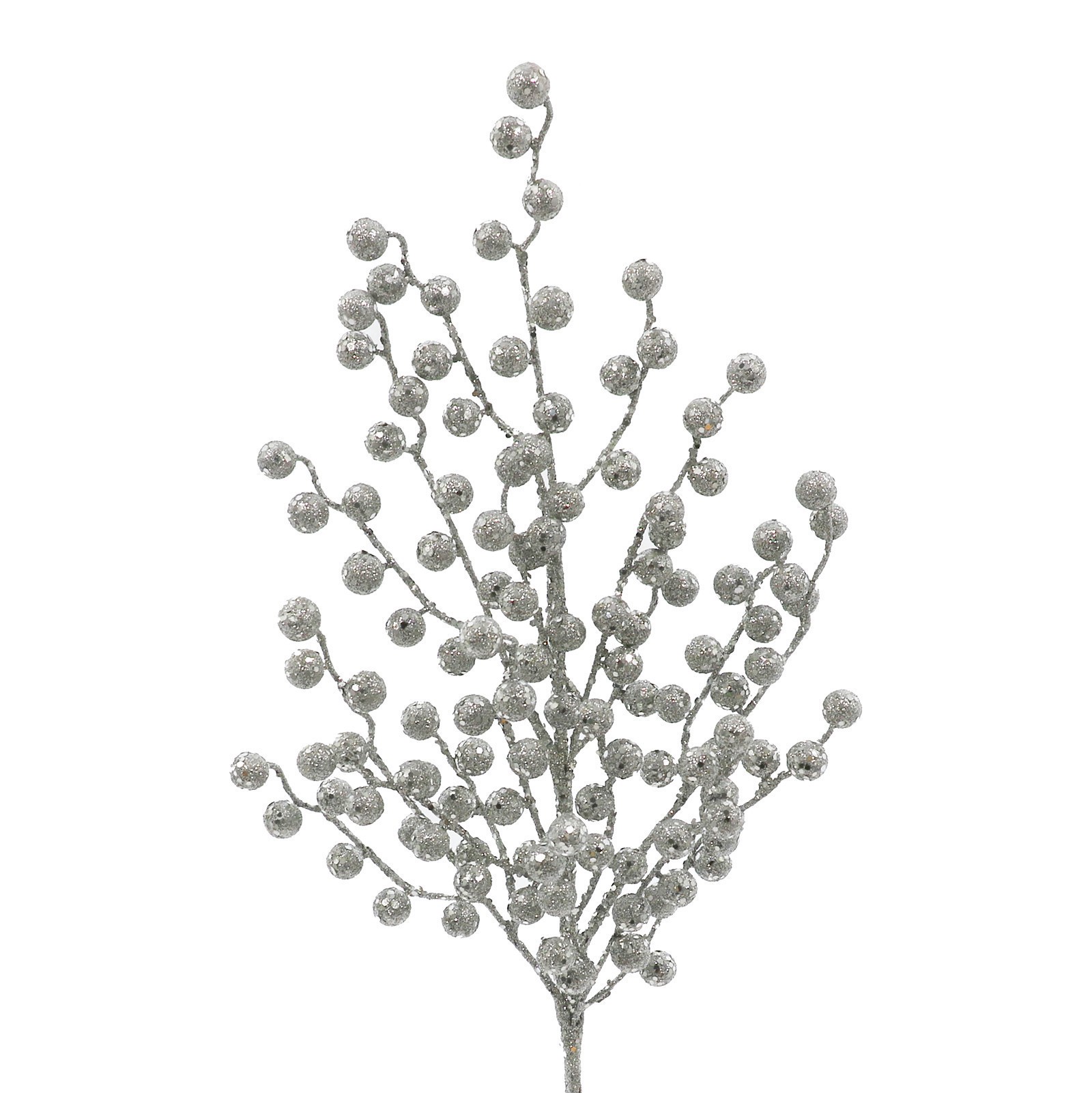slide 2 of 2, 27" Silver Glitz Berry Stem By Ashland, 7 in x 2 in x 27 in