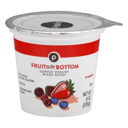 Publix Fruit on the Bottom Lowfat Mixed Berry Yogurt - 6 oz