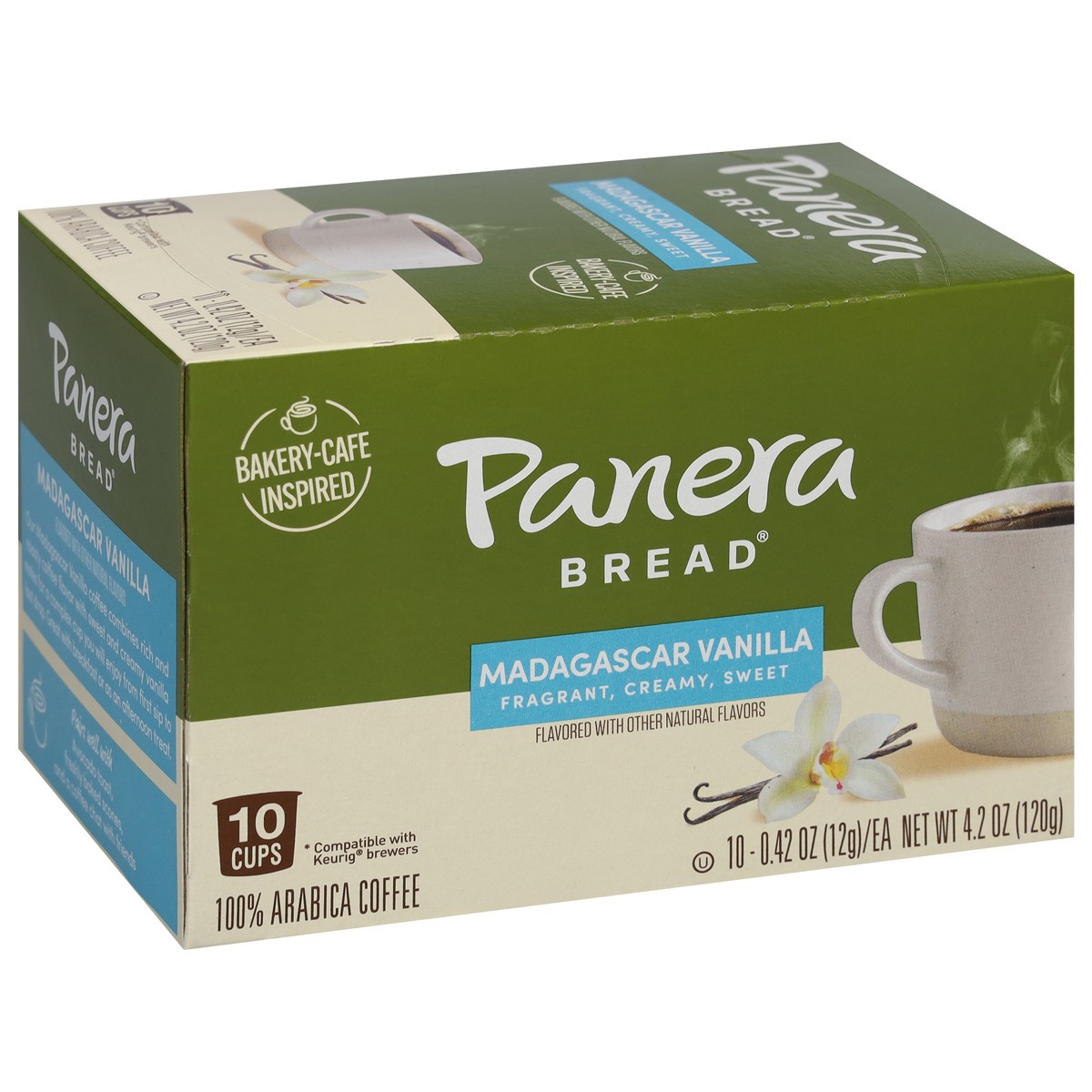 slide 7 of 9, Panera Bread 100% Arabica Madagascar Vanilla Coffee 10 - 0.42 oz Cups, 10 ct