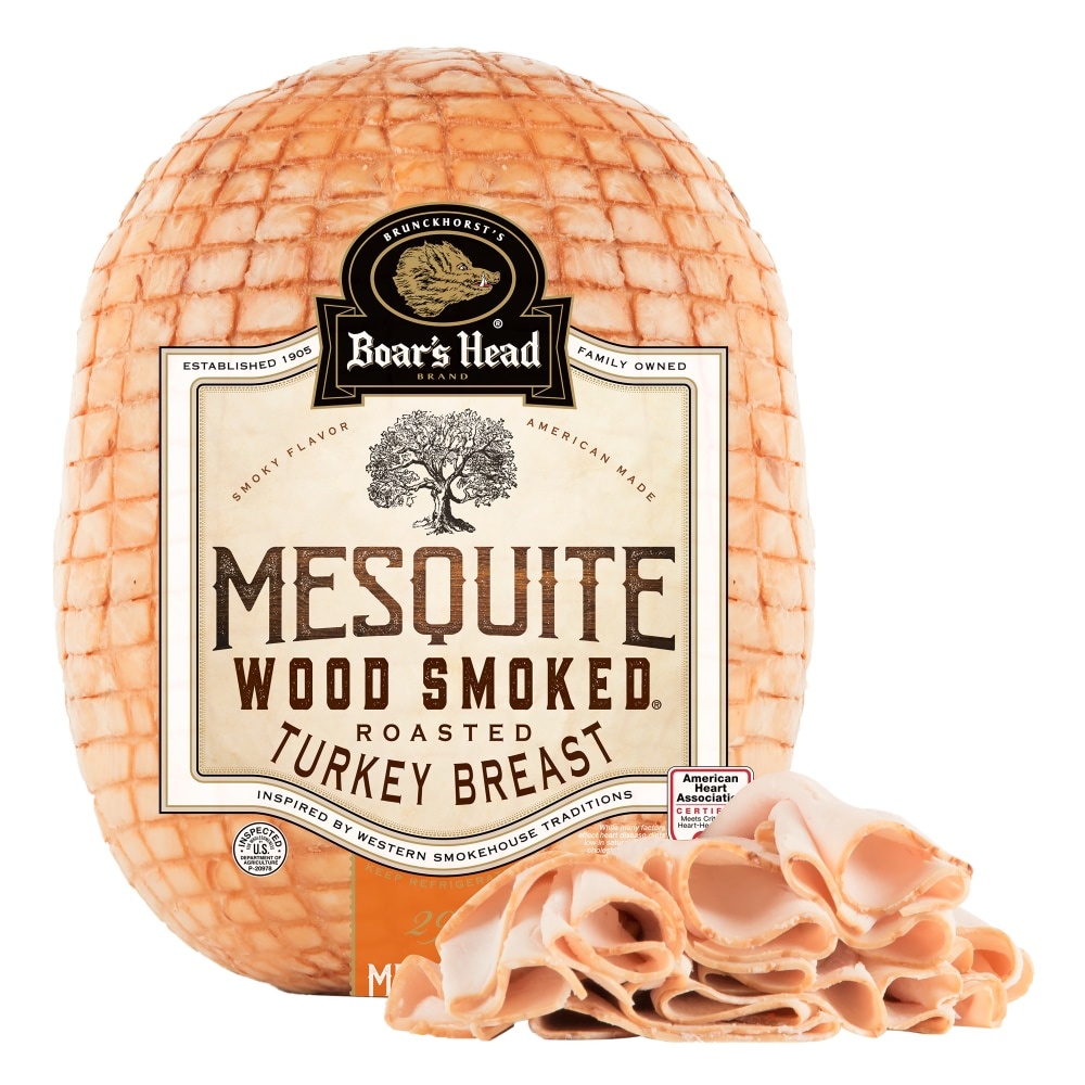 slide 1 of 1, Boar's Head Mesquite Wood Smoked Roasted Turkey Breast, per lb