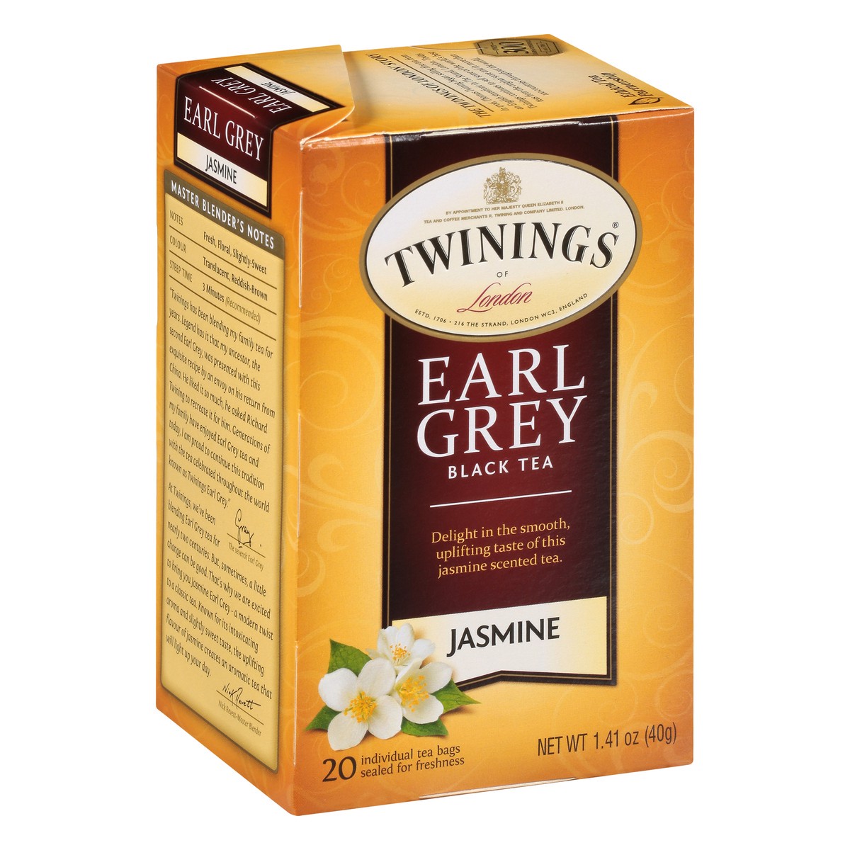 slide 2 of 9, Twinings Earl Grey Tea Bags Jasmine Black Tea 20 ea, 