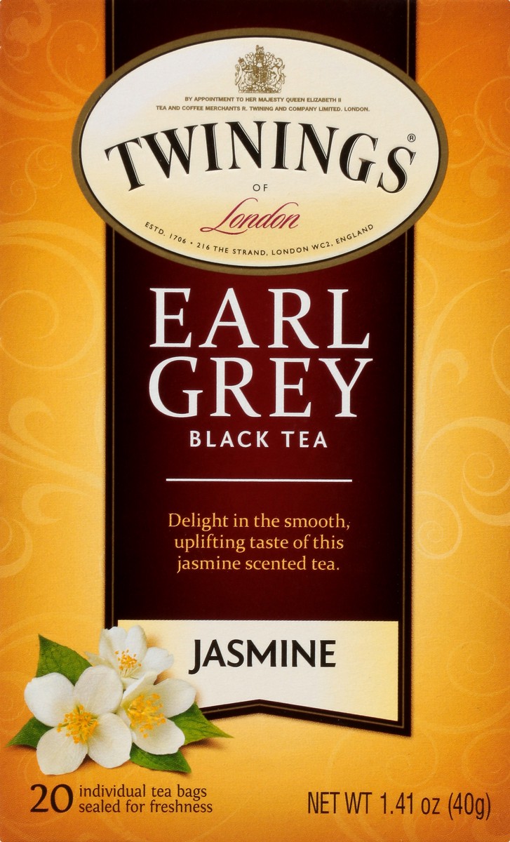 slide 6 of 9, Twinings Earl Grey Tea Bags Jasmine Black Tea 20 ea, 