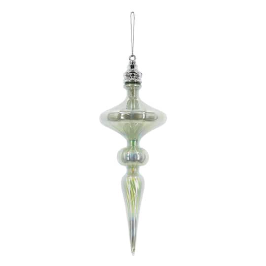 slide 1 of 2, 8.75" Purple Finial Glass Ornament By Ashland, 2.875 in x 2.875 in x 8.75 in