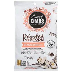 Sweet Chaos Drizzled Black and White Popcorn - 5.5 oz