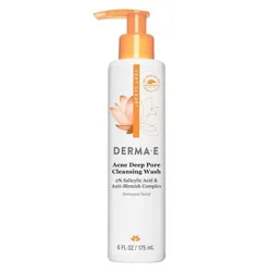 Derma E Acne Deep Pore Cleansing Wash 6 fl oz