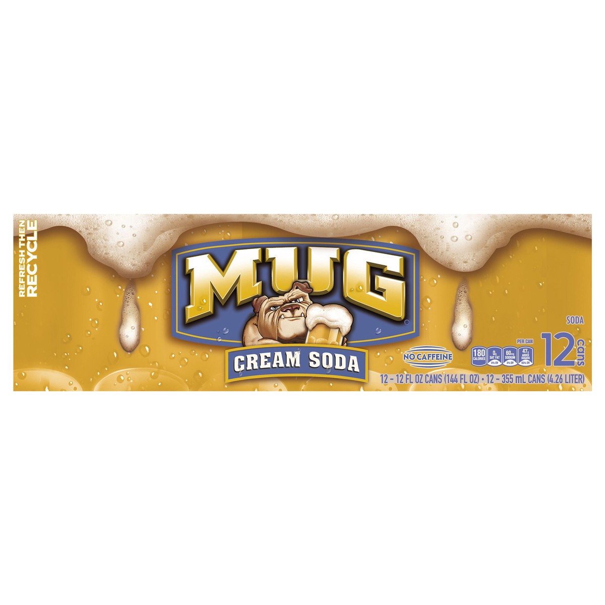 slide 1 of 1, Mug Soda Cream - 12 ct, 12 ct