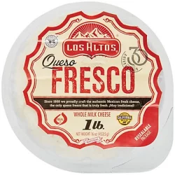 Los Altos Queso Fresco Whole Milk Cheese