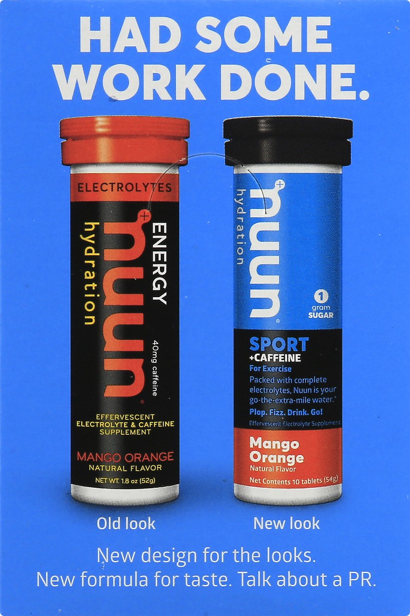 slide 3 of 13, Nuun Hydration Energy Drink Tablets Mango Orange Flavor, 1 ct