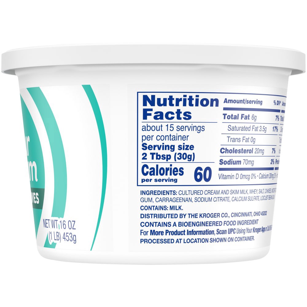 slide 3 of 5, Kroger Sour Cream With Chives, 16 oz