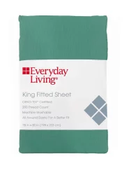 Everyday Living Fitted Sheet - Green