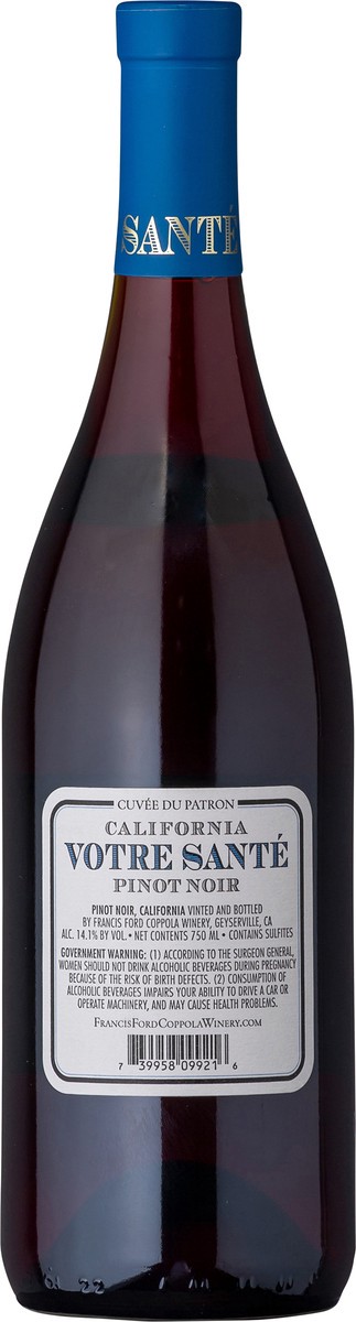 slide 5 of 5, Votre Sante California Pinot Noir 750 ml, 750 ml