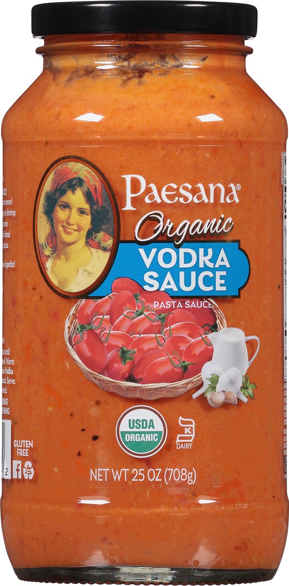 slide 6 of 9, Paesana Organic Vodka Sauce Pasta Sauce 25 oz, 25 oz