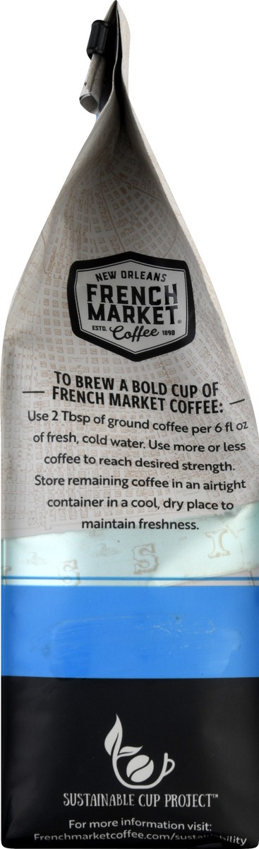 slide 7 of 12, French Market Coffee Ground Light Roast French Vanilla Blend Coffee 12 oz, 12 oz