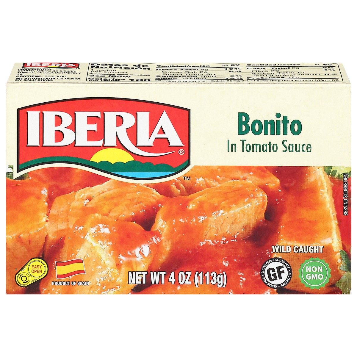 slide 1 of 13, Iberia Bonito In Tomato Sauce, 4 oz