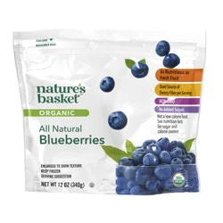 Nature's Basket Organic Frozen Blueberries