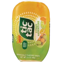 Tic Tac, Citrus Adventure Bottle, 3.4 Oz