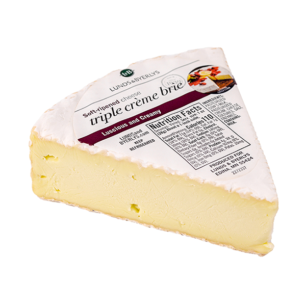 slide 1 of 1, L&B Triple Creme Brie Cheese, per lb