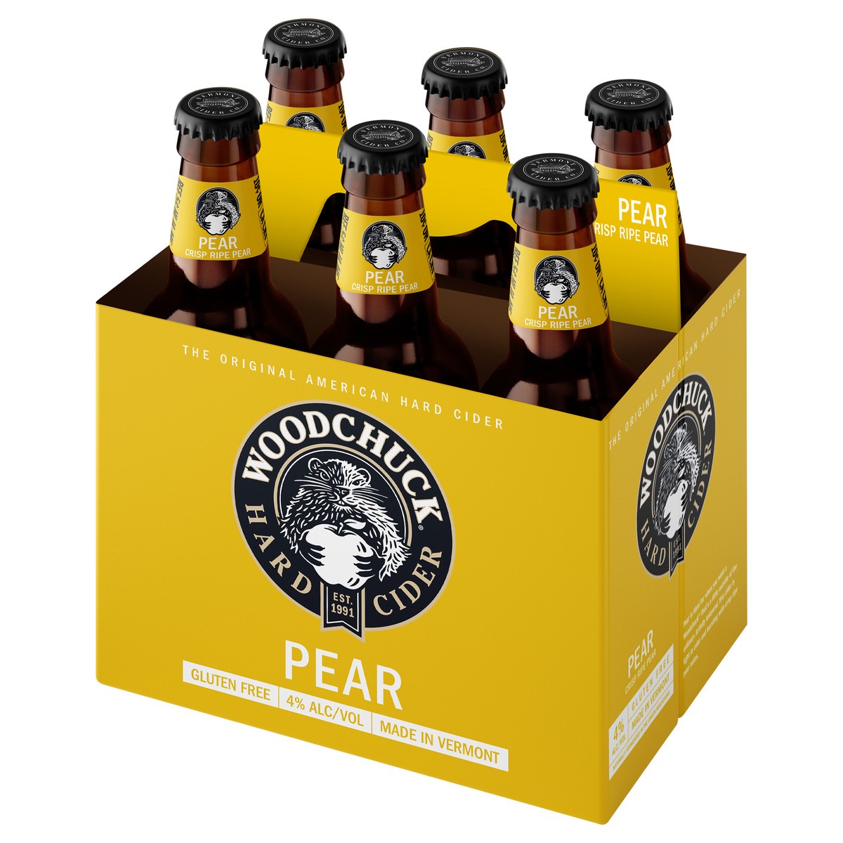 slide 7 of 9, Woodchuck Pear Hard Cider 6Pk, 72 fl oz