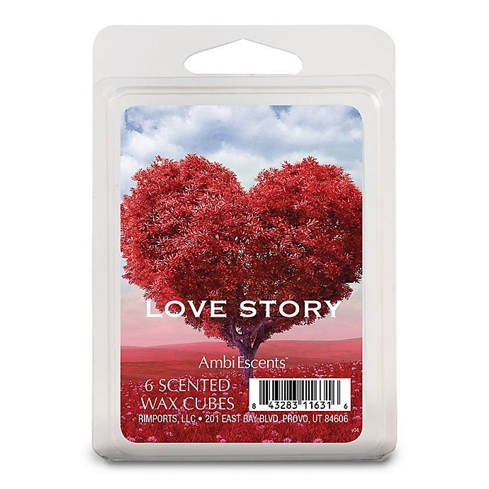 slide 1 of 1, AmbiEscents Love Story Scented Wax Fragrance Cubes, 6 ct