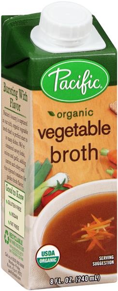 slide 1 of 1, Pacific Foods Organic Vegetable Broth, 8 fl oz