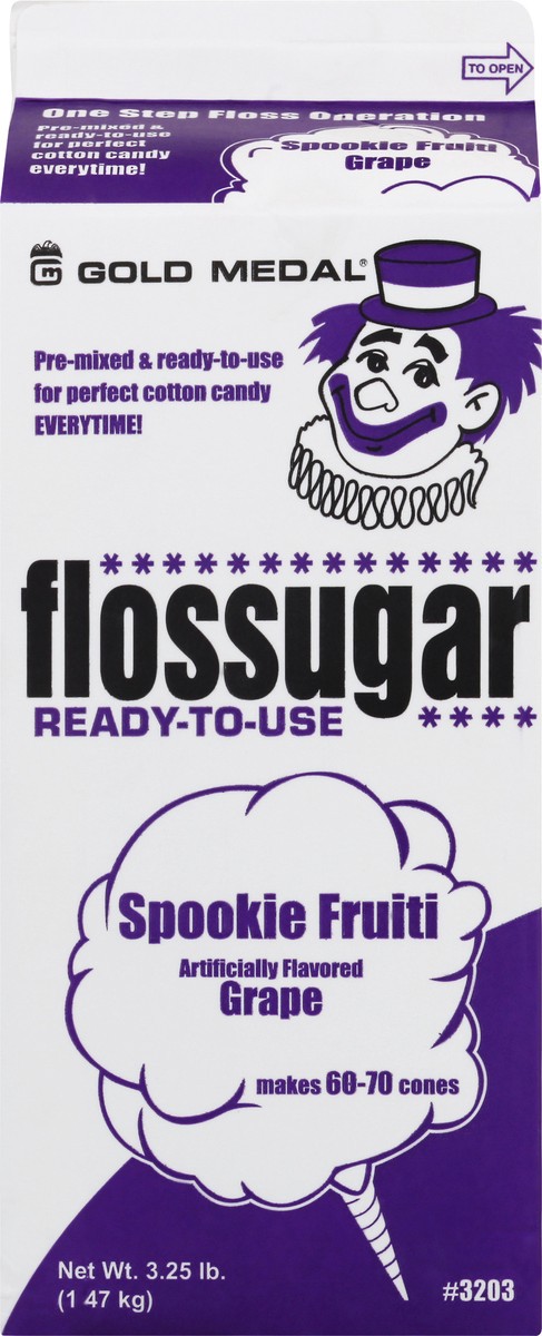 slide 8 of 13, Gold Medal Ready to Use Spookie Fruiti Grape Flavor Flossugar 3.25 lb, 3.25 lb