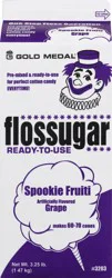 Gold Medal Ready to Use Spookie Fruiti Grape Flavor Flossugar 3.25 lb