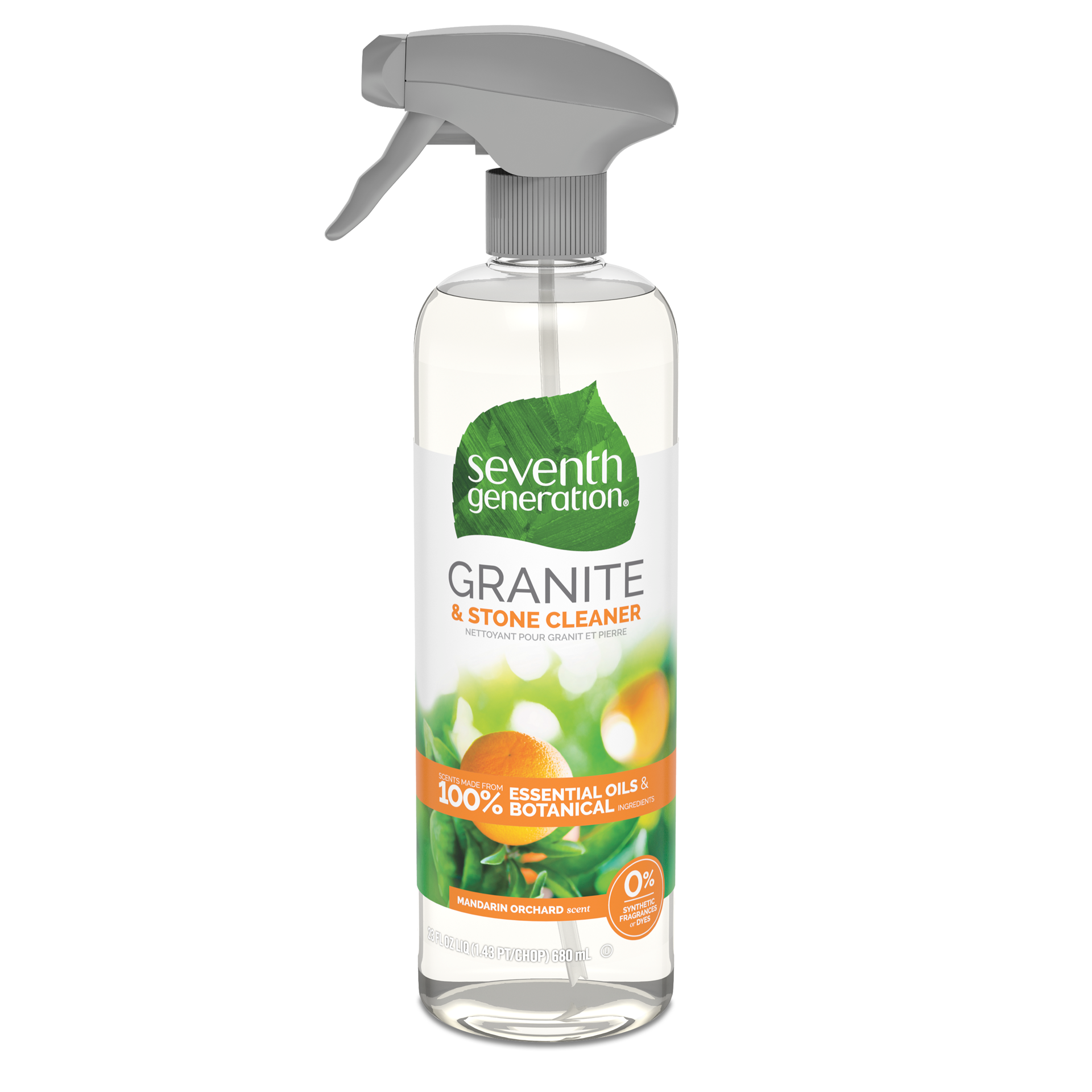 slide 1 of 9, Seventh Generation Granite Cleaner Mandarin Orchard scent, 23 oz, 23 oz